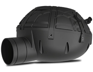 Deep Speaker in glasfaserverstärktem schwarzem Gehäuse